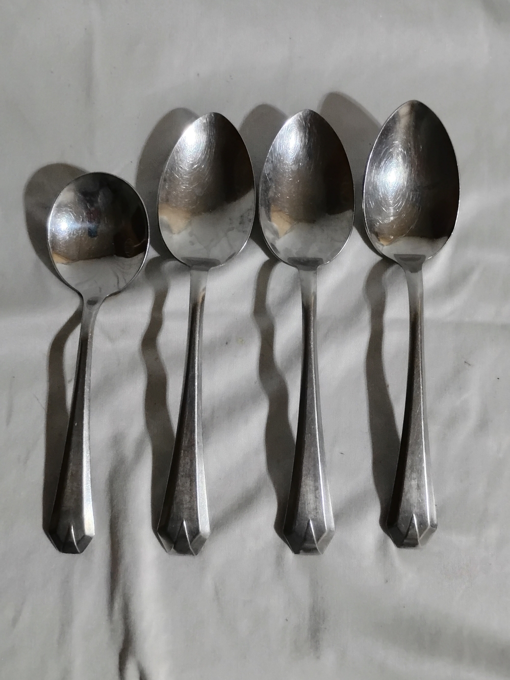 Allegheny Metal Royal Stainless STREAMLINE Lot of 4 Large Spoons